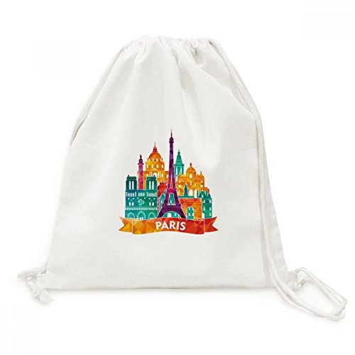 Sac cordon Tour Eiffel Paris en toile pour voyage et sorties