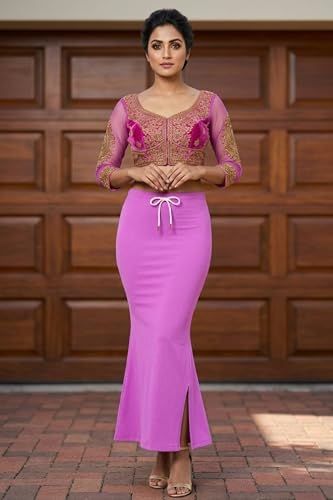 Image of Women's Saree Shapewear - Slim Fit Stretchable Petticoat for Sarees | Comfortable Waistband | Body Shaping Underskirt