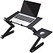 Produktbild Laptoptisch, Ergonomische Höhenverstellbare Notebook-Tisch als Nachttisch Laptop-Fach-Lesetisch Zusammenklappbar / Mouse Tray / Aluminiumlegierung / Winkelverstellbar Lapdesks