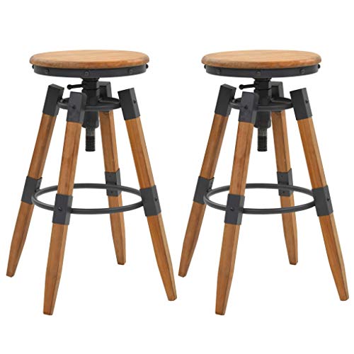 Taburetes Altos MOONAIRY Taburetes de Cocina 2 Unidades, Taburetes Altos De Cocina, Sillas Altas De Cocina, Taburetes De Bar, Silla Alta,...