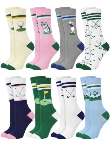 Patelai 8 Pairs Funny Golf Socks