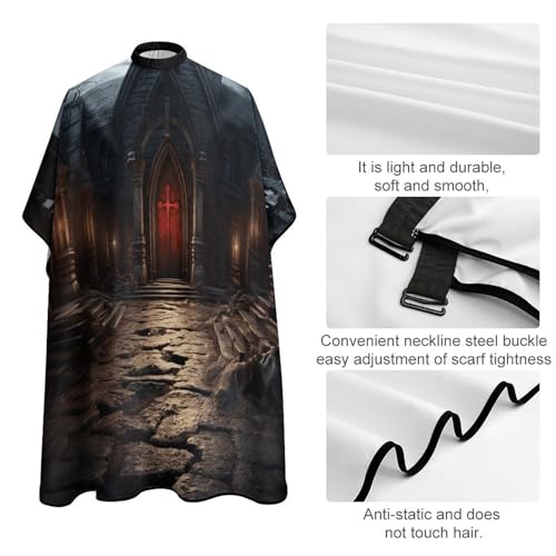 Capa de Barbero Old Crypt Unisex 66.9x56.7 pulgadas miniatura 4