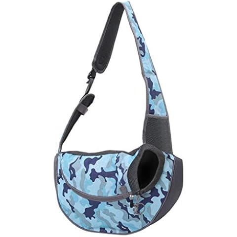 Oyccen Pet Dog Cat Sling Carrier Shoulder Bag Hand Free Travel Walking Front Carry Bag for Small Animals Cover