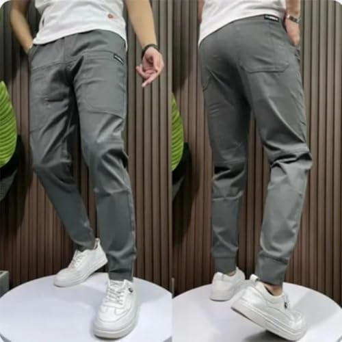 Vogany Cargo Pants, Comfortable Cargo Pants with Great Storage Capacity Multi-Pocket High-Elasticity Drawstring Skinny Pants4