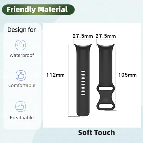 Pack de 10 correas de silicona para Google Pixel Watch 41mm miniatura 4