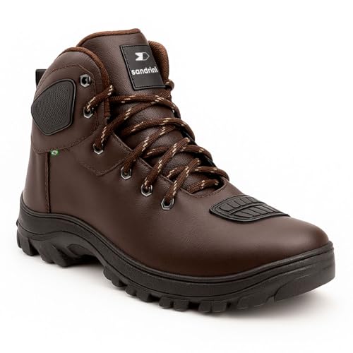 Bota Masculina Sandrini Adventure Tratorada Couro (Café, BR, Adulto, Numérico, 41)