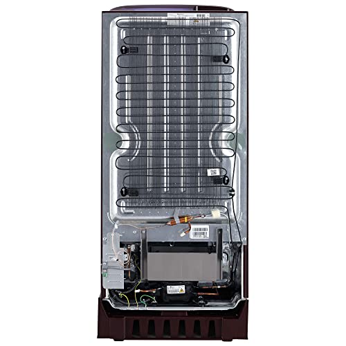 Image of LG 190 L 5 Star Inverter Direct-Cool Single Door Refrigerator Appliance (GL-D201ASQZ, Scarlet Quartz, Base stand with drawer & Fast Ice Making, 2022 Model)