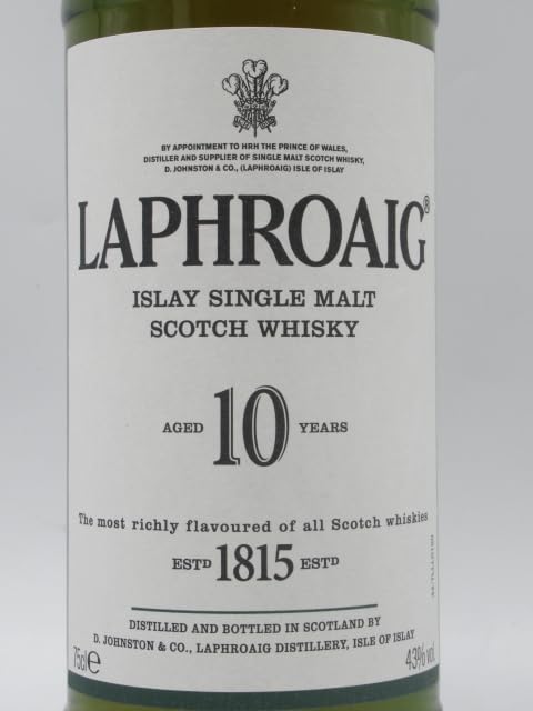 Amazon.co.jp: 【旧ラベル】ラフロイグ 10年 丸筒型箱付き 並行輸入品