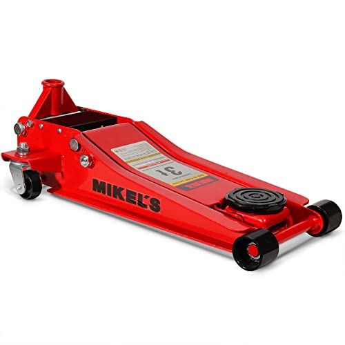 Gato Hidráulico Y Patín, Tools MIKEL´S Mikel's GPXL-3 Gato Hidráulico de Patín Extra Bajo, Servicio Pesado, 3 Toneladas