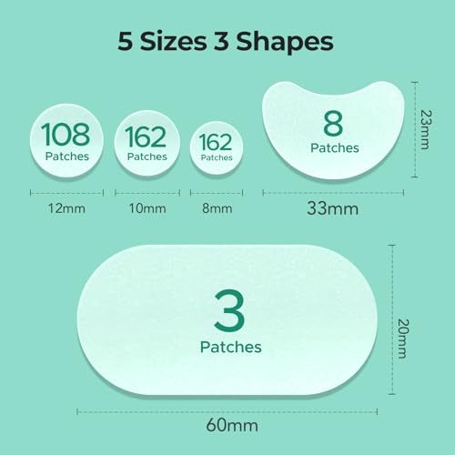 image for TKTK 443 Count Pimple Patches for Face, Hydrocolloid Acne Patch Bulk, 