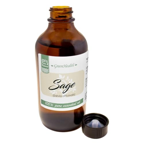 Aceite Esencial de Salvia 118 ml Botella de Vidrio Ámbar miniatura 3