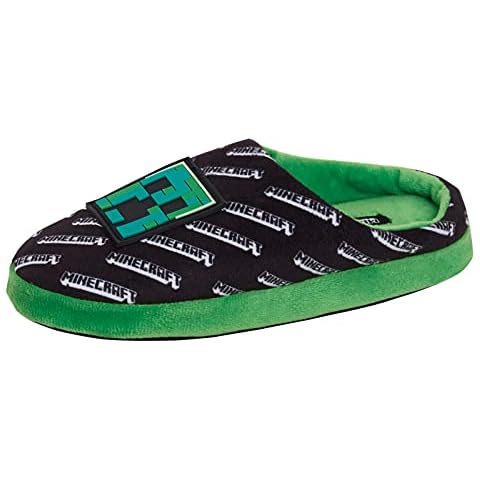 Minecraft Boys Creeper Slippers for Kids Cover