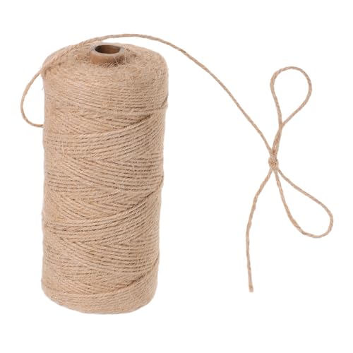 Balacoo 1 Roll Natural Jute Twine Thick String for Crafting Gardening Wrapping and Wedding Decorations Durable Strong Bundling Twine for Indoor and Outdoor Use
