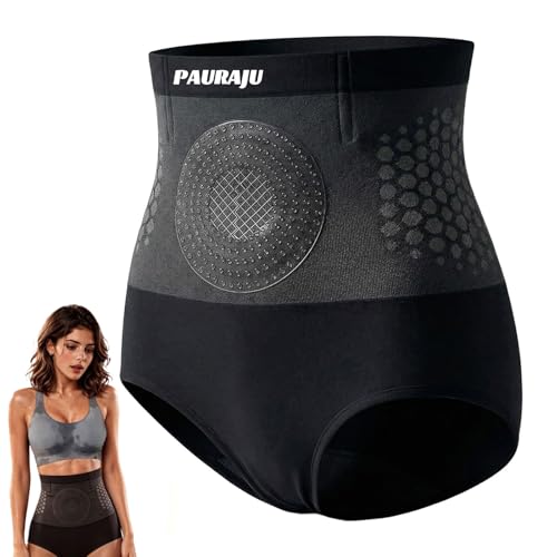 vimaz Pauraju Thermogene Fettverbrennungs-Formungsshorts, Pauraju 4-in-1 Fettverbrennungsshorts, Figurformende Shorts Mit Hohem Bund Und Bauchkontrolle Für Damen