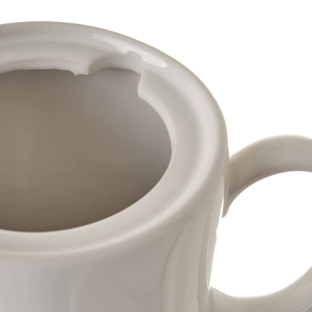 Tetera con tapa de stoneware blanco de 1100 ml - LOLAhome