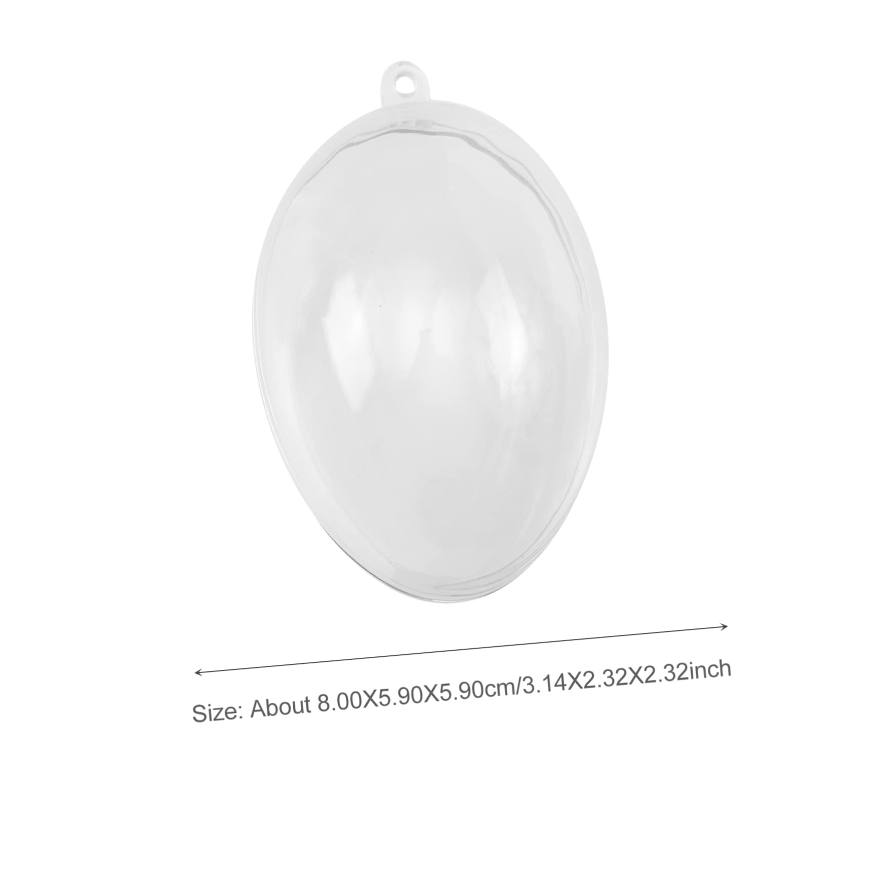 12 Pezzi Uova in Plastica a Forma di Uovo con Corda per Appendere, Decorazioni Festive Carine per Feste e Occasioni Speciali