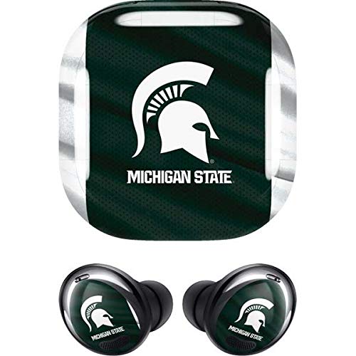Skinit Decal Audio Skin Compatible with Samsung Galaxy Buds Pro - Officially Licensed Michigan State University Away Grey Jersey Design