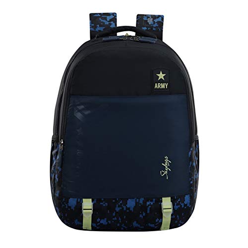 Buy SKYBAGS Astro Extra Army Blue School Backpack 36L at Amazon.in