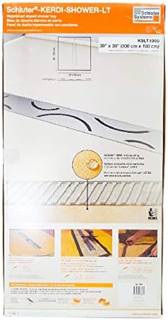 Schluter Kerdi 39-Inch x 59-Inch Center Linear Drain Shower Tray