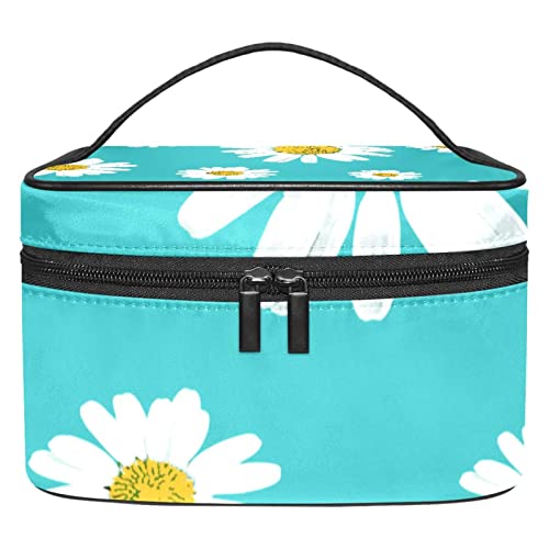Trousse de toilette fleurs blanches idéale pour vos week-ends