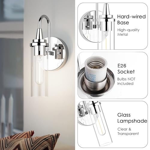 Aipsun Chrome Wall Sconces Set Of Two thumb #5
