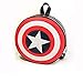 Captain America Rucksack, Marvel Captain America Schild Rucksack, Captain America Shield Runder Rucksack, Geeignet für Erwachsene und Studenten, 2 Größen, Perfekt für Marvel-Fans oder Kinder