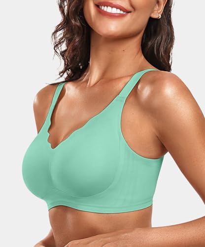 Image of OEAK Womens Wireless Jelly Bras Push Up Bralette Full Coverage No Underwire Bra Comfortable Everyday Seamless Tshirt Bras