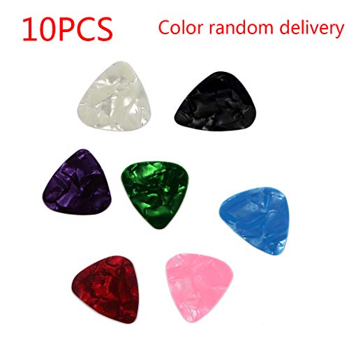 rongweiwang 10 stks 0.46mm Ukulele Gitaar Picks Kleur Gitaar Picks Hartvorm Willekeurige Kleur - Image 3