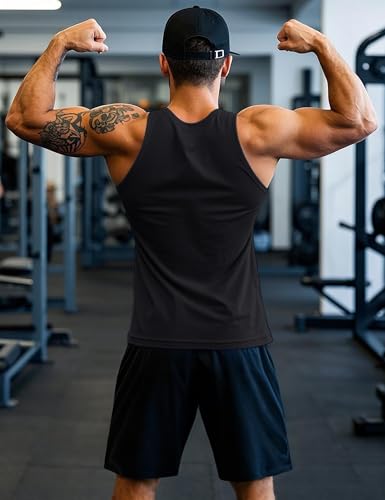 MAGCOMSEN Mens Workout Tank Tops Undershirt Cotton Muscle Athletic Sleeveless Shirts for Gym2
