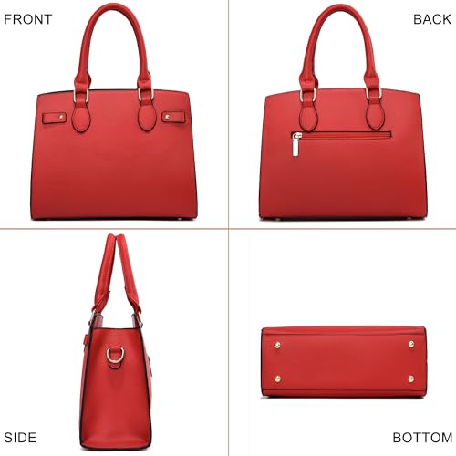 Bolso tote crossbody para mujer de cuero sintético miniatura 4