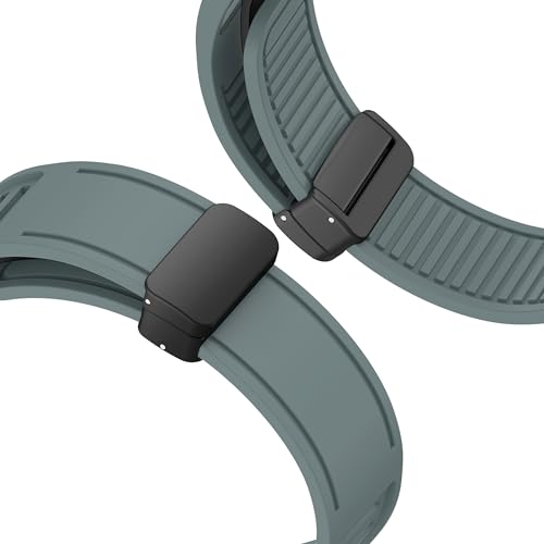 Image of ACM Watch Strap 22mm for Universal 22mm Size Replacement Strap Smartwatch | Silicone Belt Magnetic Clasp Band
