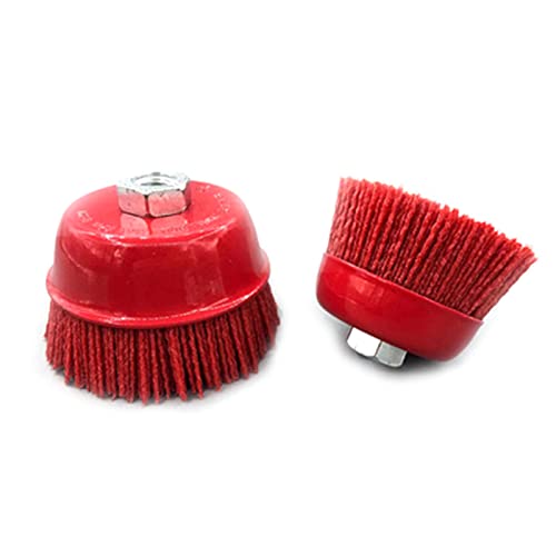 Roue à brosse abrasive en nylon 100mm M14 pour meuleuse d'angle