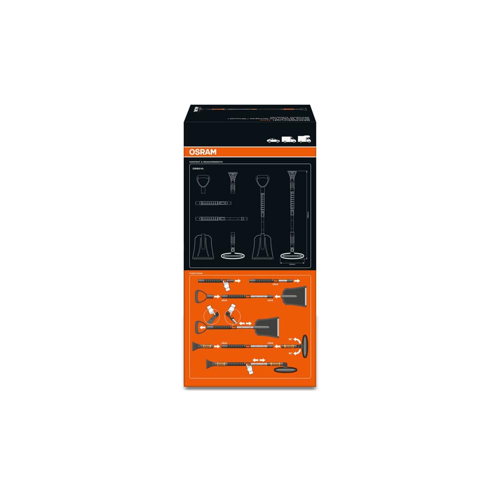 OSRAM SNOWbrush 010 4 in 1 pala raschiaghiaccio lavavetri