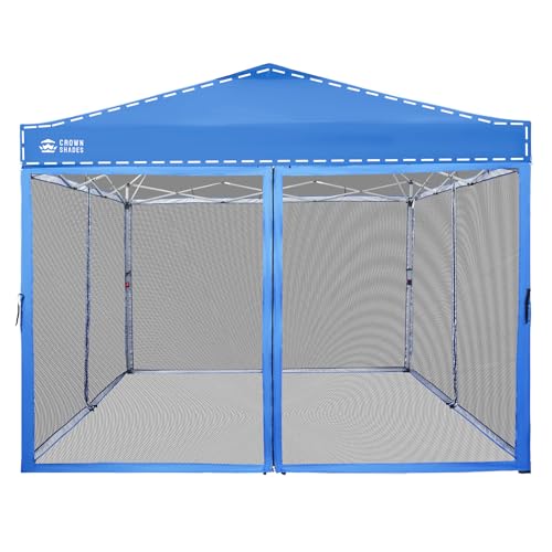 CROWN SHADES Gazebo Mosquito Net for 10 x 10 Pop