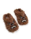 STAR WARS Chewbacca Men's Brown Mule Slippers Fluffy Indoor Lounging Footwear Movie Theme Comfort Shoes | Merch