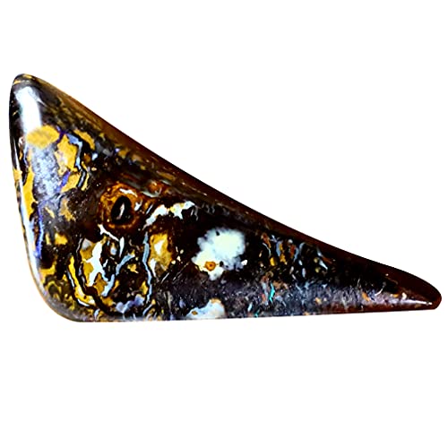 Opale boulder naturelle d'Australie 11.37 ct, pierre précieuse taillée multicolore Koroit