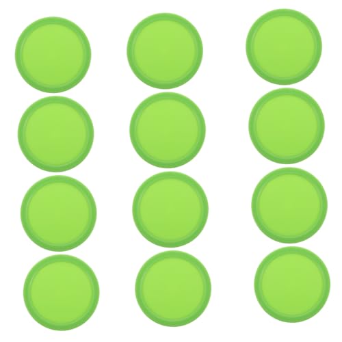 GOOHOCHY 64mm Air Hockey Table 12 Pack Heavy Weighted Hockey for Boys and Girls Adults Replacement Parts Set