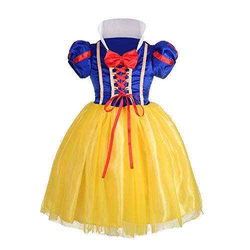 Image of Dressy Daisy Girls' Princess Snow White Costume Fancy Dresses Up Halloween Party