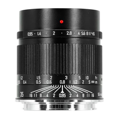 SG-image 35mm F0.95 APS-C対応 Lマウント 大口径 単焦点 標準レンズ MF(マニュアルフォーカス) ポートレート 動画撮影 ブラック (2年保証付) (国内正規品)