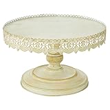 Deco 79 Metal Cake Stand Home Decor, 16 by 9-Inch