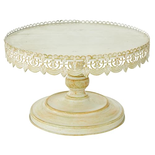 Deco 79 Farmhouse Metal Round Cake Stand, 16