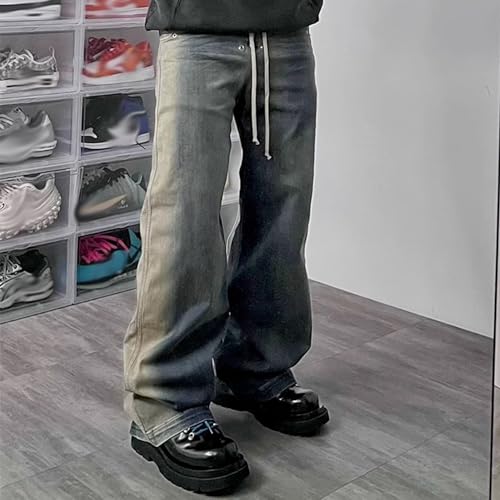 Long Pants, Unisex Wide Leg Washed Gradient Jeans3