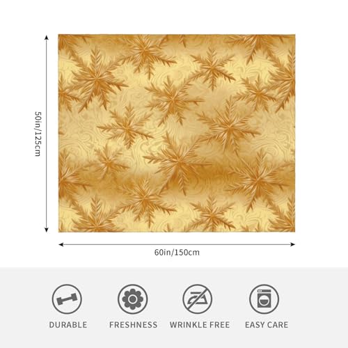 Couverture de Noël soie dorée 152x127 cm contre le froid en voyage - 6