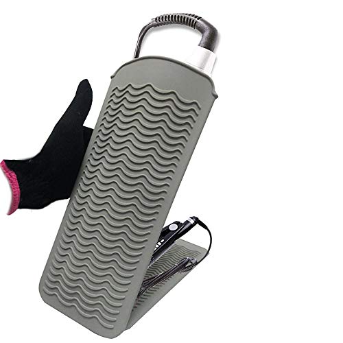 Heat Resistant Silicone Mat Pouch, Glove for Hot Styling Tools, Portable, Fast Chilling/Food