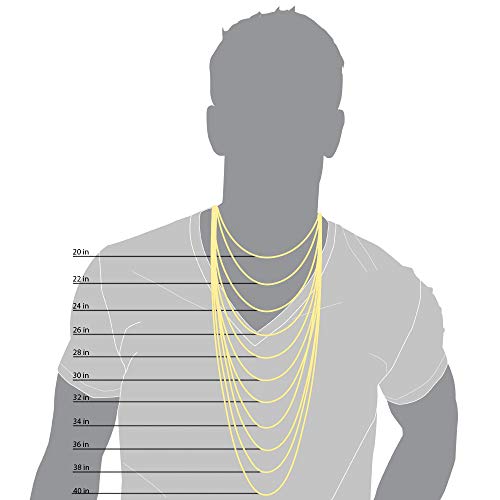 14K Yellow Gold Solid Round Omega 1.5Mm Chain 16" Long Snake Necklace With Screw-Off-Lock #TOP2