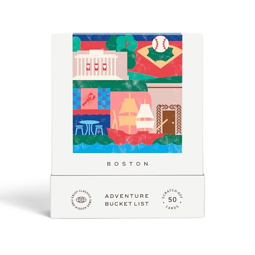 Boston Adventure Bucket List: 50 Scratch-Off Cards for Outdoor Activities, Tourist Attractions, and Road Trips - Perfect Travel Gift and Guide for Exploring Boston
