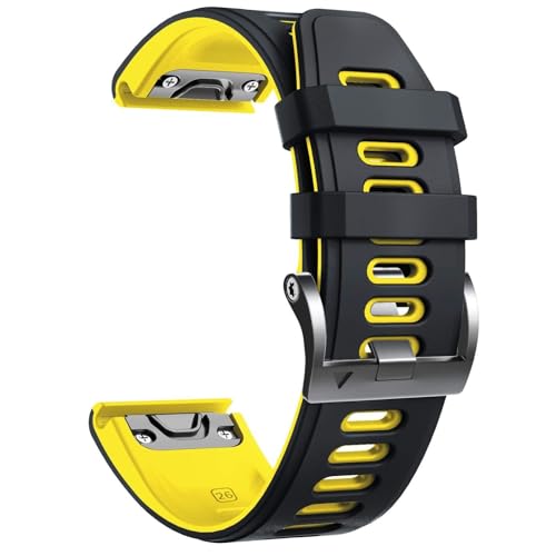 NXNONEPD Para Fenix 7x Watchbands Silicone Sport Watch Store para Fenix 5x/5x Plus/Fenix 6x/Fenix 6x Pro/Fenix 3/Fenix 3 HR/Descent Mk1/D2 Delta PX/D2 Charlie Smart Watch Band