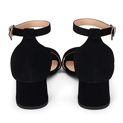 Chariot & Co - Match-IIS- Kids/Children/Girls Single Band Adjustable Ankle Strap Low Block Heels w/Comfortable Sole- Dress/Casual Pump Sandals4