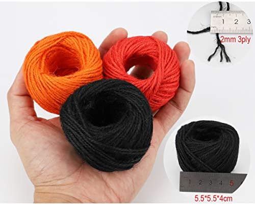 1312 Feet Jute Twine 82feet/Color 2mm Natural Jute Rope Strong Cord Thick String for DIY Craft Home Garden Deco (16colors)