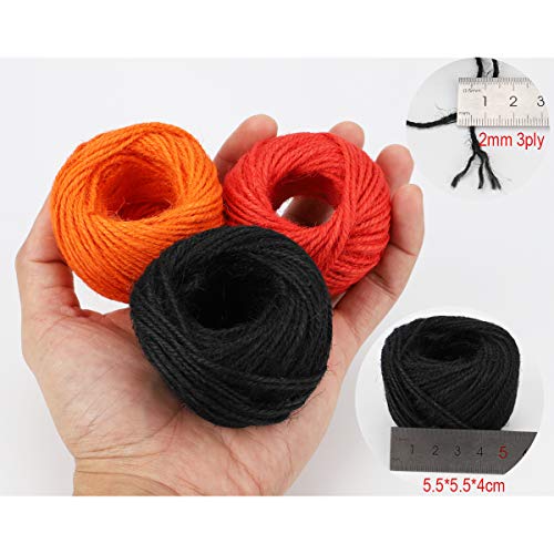 1312 Feet Jute Twine 16 Roll Strong Cord Thick Rope String For Diy Art Craft Gift Wrapping Home Garden Deco (16 Colors) #TOP4